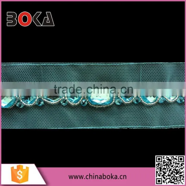 BOKA Vintage Rhinestone Waist Applique for Ladies Dress photo-2