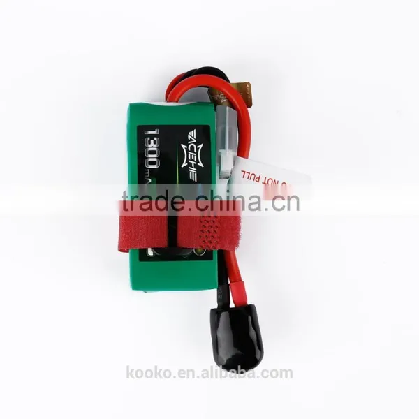 ACEHE 11.1V 1300mAh 75C Capacity High Rate Lipo RC Battery photo-3