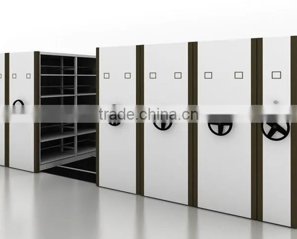 Mechanical Type School Library Steel Movable Book Shelving