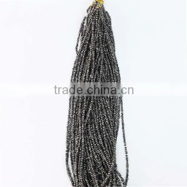 Diamond Beads Wholesale,2-3mm Rondelle Faceted Gemstone Strand,wholesale Diamond Beads Stones photo-2