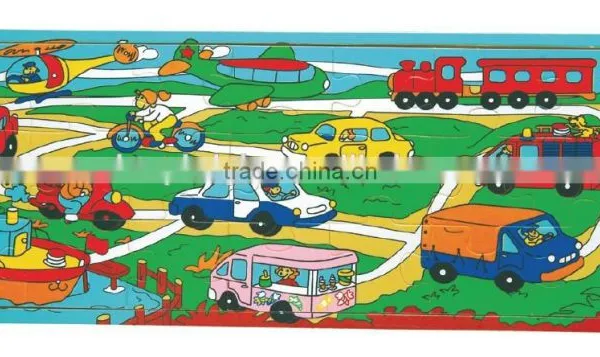 2014 Popular Child Toy Silk Screen Printing 21 Pcs Wild Animal Tree River Design Jigsaw Puzzle Machine photo-3