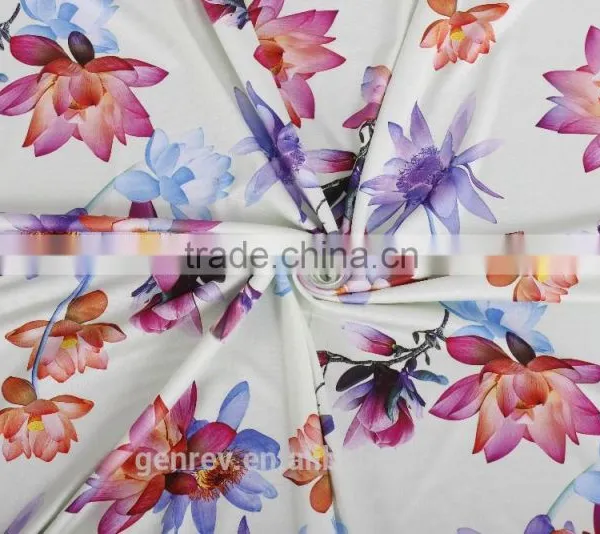 Digital Print Polyester Fabric Factory Direct Sale Digital Printing on Fabric Print Knit Fabric photo-2