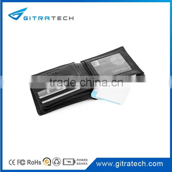 Ultra Slim 2500mAh Credit Card Power Bank With Large Logo Printing Area photo-4