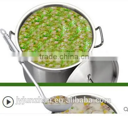 Induction Bottom Double Ears Stainless Steel Restaurant Commercial Cooking Pots for Sale photo-5