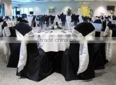 Cheap and High Quality 100% Polyester Table Cloth for Wedding Banquet Hotel photo-3