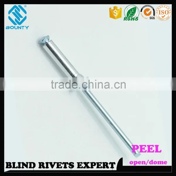 HOT SELLING OPEN END FACTORY DOME HEAD ALUMINUM PEEL BLIND RIVETS photo-6
