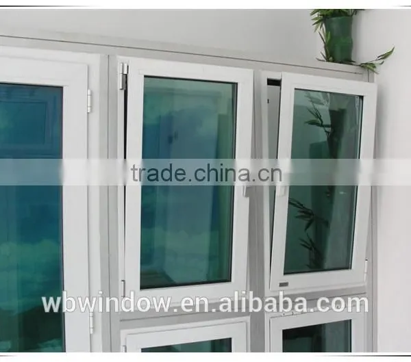 Cheap Low-e Glass Upvc Tilt and Turn Windows Glass Window Replacement for Sale photo-2