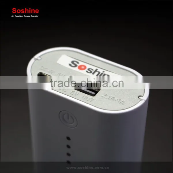 Soshine E4C LED Power Bank External Battery 2 Slots 18650 Battery Charger Box -White photo-5