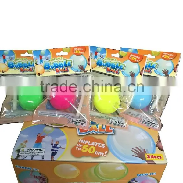 2016 Newest Inflate Bubble Toy Ball for Kids Mgaic Ball Toy Crazy Ball Toy Inflates up to 50cm photo-2