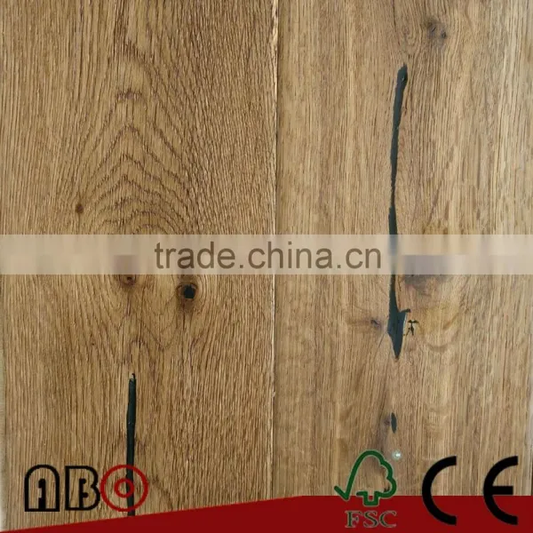 Ammonia Treatment Antique Oak Engineered Wood Flooring photo-4