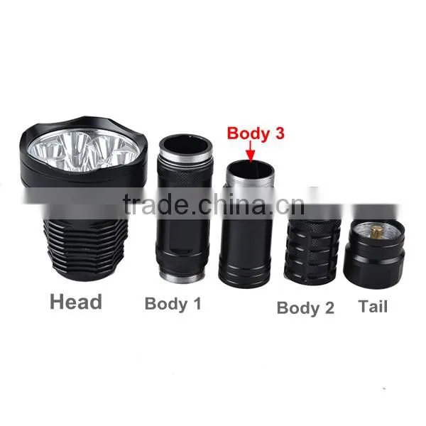 30W Super Bright Rechargeable 11000lm LED Flashlight 1000m Long Distance Flashlight Rechargeable photo-4