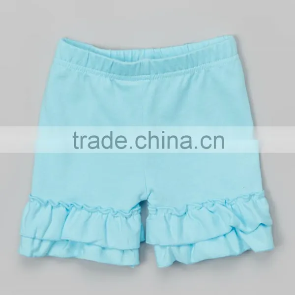 Girl Boutique Style Ruffle Shorts Baby Toddler Infant Ruffle Short Pants Cotton Knit Shorts photo-2