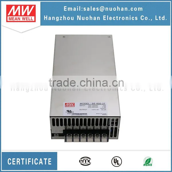 Meanwell 600W 27Vdc Smps Power Supply/600w 27V Power Supply Smps SE-600-48 photo-3