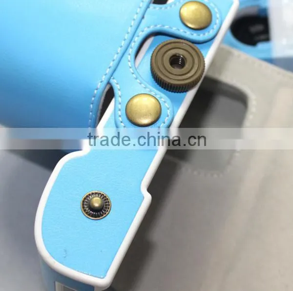 Factory Lovely Leather Camera Bag for Samsung NX3000 in Dongguan photo-4