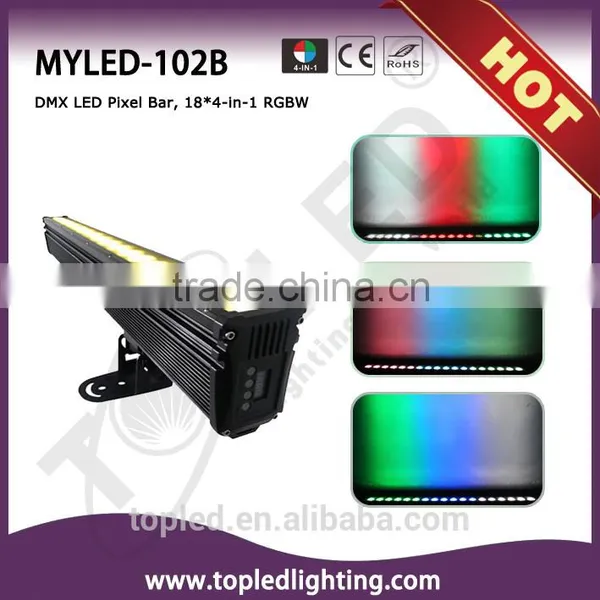 Sound-active DMX LED Pixel Bar, 18*4-in-1 RGBW Color Wall Washer photo-2