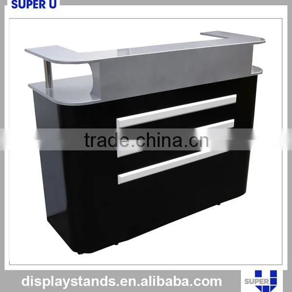 Modern Shop Counter Design Modern Cashier Counter Wooden Glass photo-3
