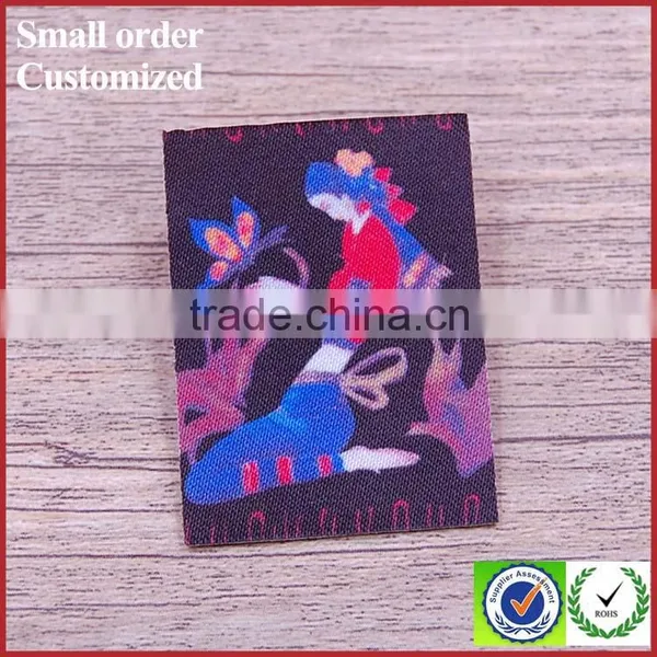 Custom Fashion Adhesive Satin Printing Labels for Garment Clothing photo-3