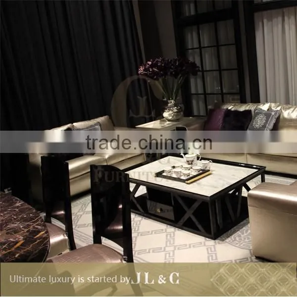 JS17 Living Room Furniture Top Layer Leather Sofa Sectional Sofa From JL&C Luxury Home Furniture New Sofa Designs photo-2