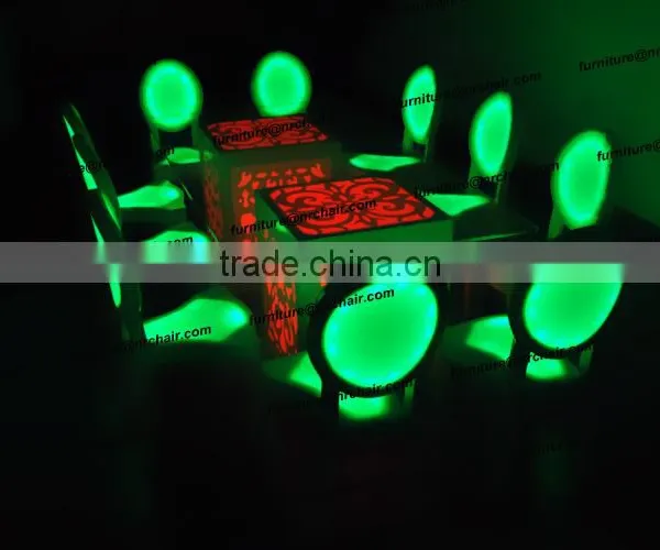 Hot Banquet LED Illuminated Wooden and Acrylic Stackable Chairs photo-4