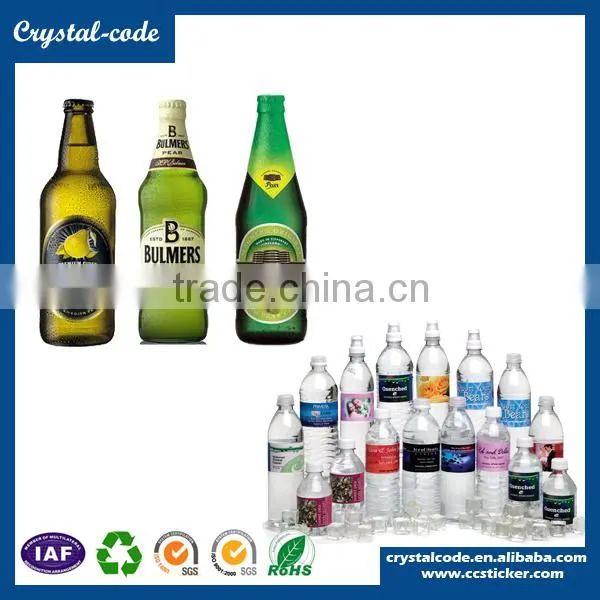 Customized Adhesive PET Shampoo Mineral Water Plastic Bottle Printing Transparent Label Stickers Materials Packaging photo-6
