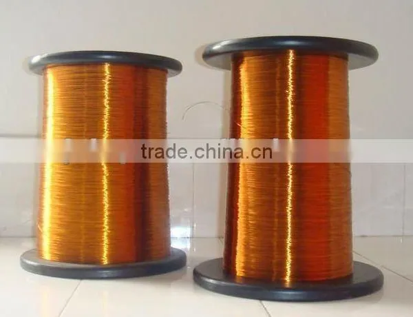 Enamelled copper clad aluminum wire