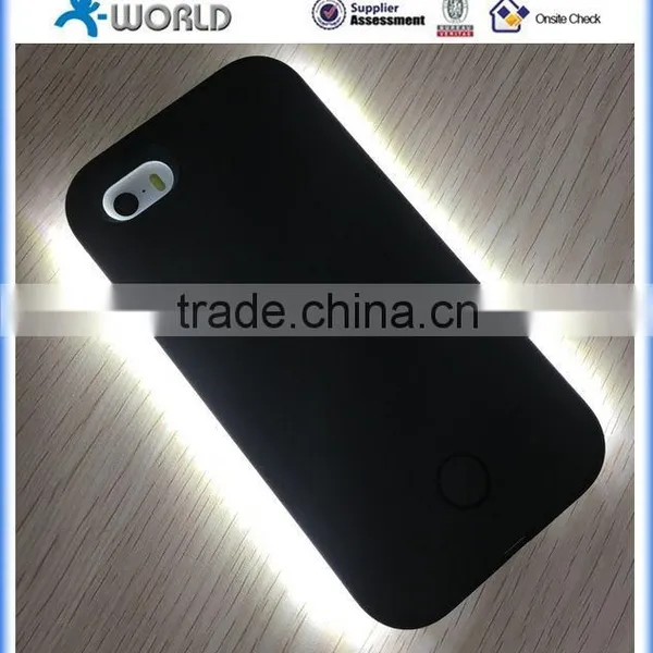 Hot Selling Led Bulb Flash Light Case for Iphone 6s/6s Plus, Selfie Led Case for Iphone 5 photo-3
