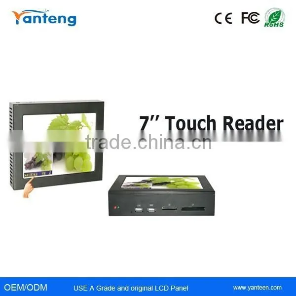 7inch LCD Digital Sinage With Touchscreen and LED Backlight