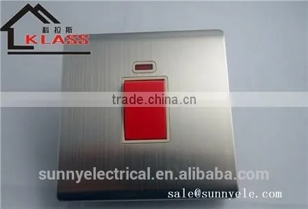Brushed Stainless 20A Water Heater DP Switch photo-2