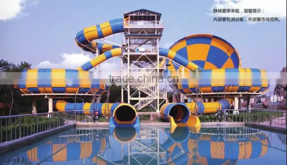 Hot Sale Big Tornado Fiberglass Water Slide Water Park Equipment for Sale-Wangming International photo-2