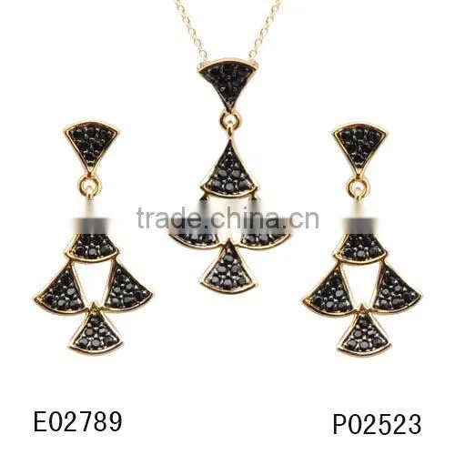 Zircon Jewelry Set&Zircon Silver Necklace/Earring Set Made With Gemstone Jewelry Elements photo-5