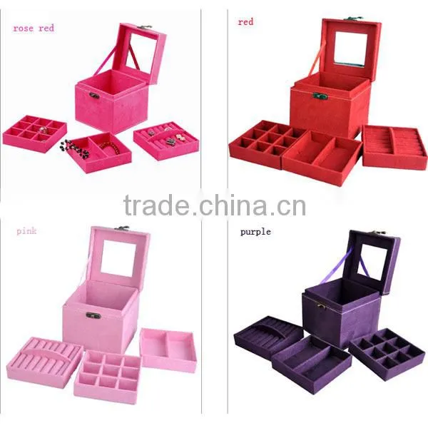 Three-tiered Luxury Storage Box With Metal Lock photo-3