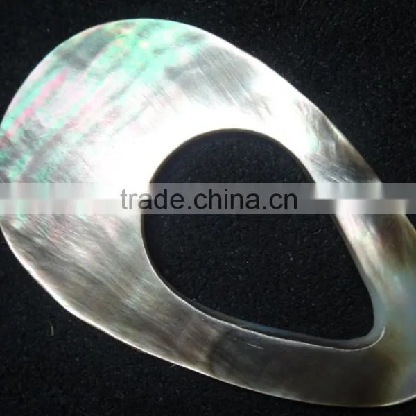 Best Quality Mother of Pearl Gemstone Pear Shape Natural Mop Gemstone With Attractive Hole photo-3