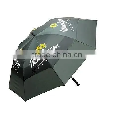 Double Layer Golf Umbrella for Wind Umbrella Vented With Air Umbrella