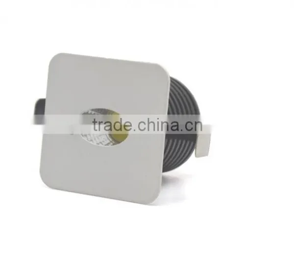 Square Shape Ellipse Hole 3W LED Downlight Epistar COB Clear Diffuser TEC002S3WQ3 photo-3