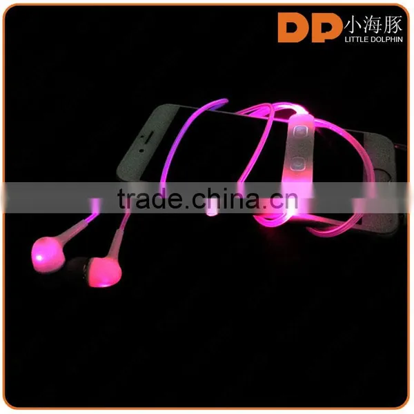 Newest Patent Product Color Change LED Earphone Headphone for Iphone photo-5