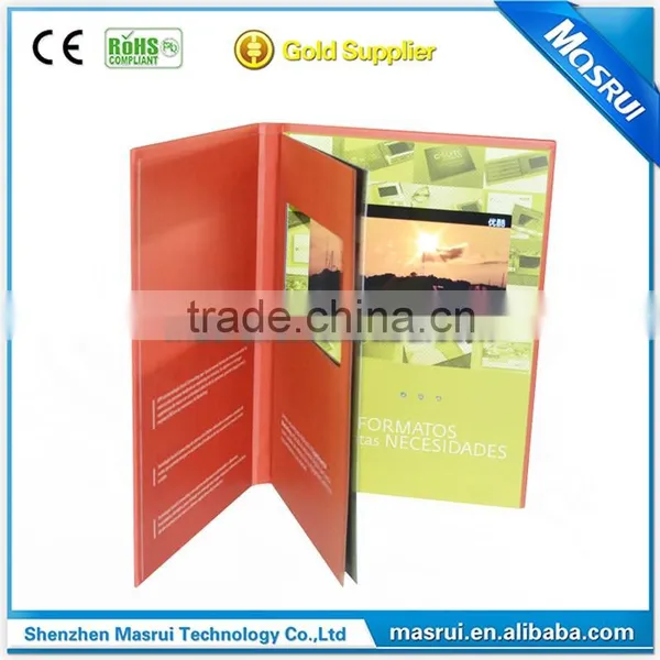 Special Design Video Magazine With Multi Light Sensors ,video Changes When Turn Over Each Page