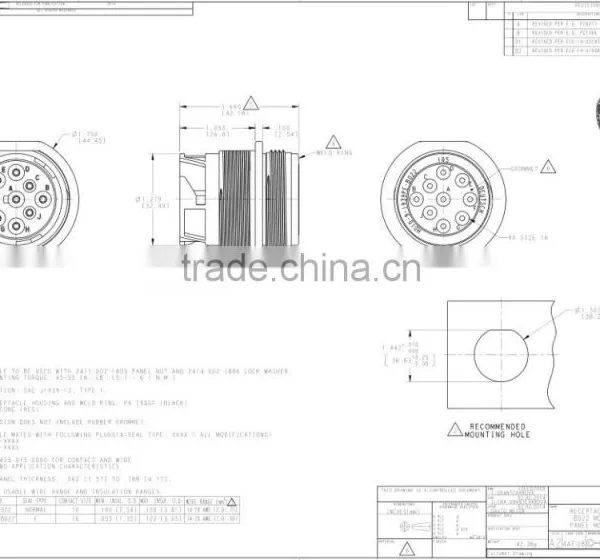 9 Way High Quality Cable Connector HD10-9-1939PE-B022 photo-4