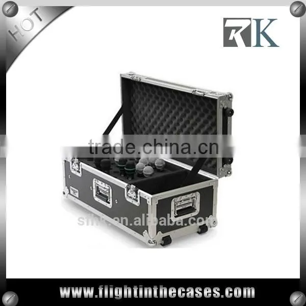 24 Unit Microphone Stand Case Mic Carry Case Road Case photo-2