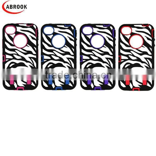 Multi-colors Couple Case for Iphone 4,3d Silicon Animal Case for Iphone 4