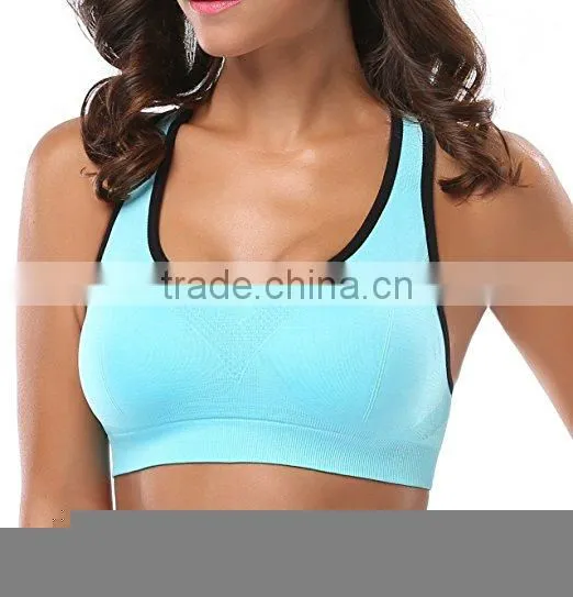 Women Racerback Sports Bras High Impact Workout Gym Activewear Bra photo-3
