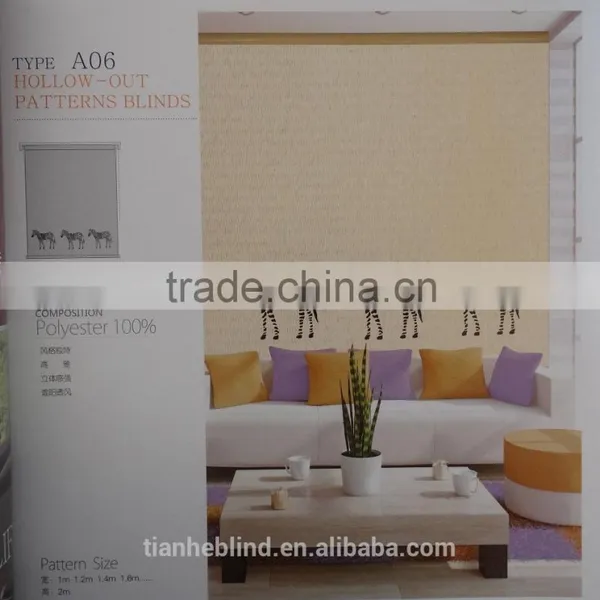 Unique Hollowout Roller Blilnds, Sun Shade Hollowout Blinds photo-2