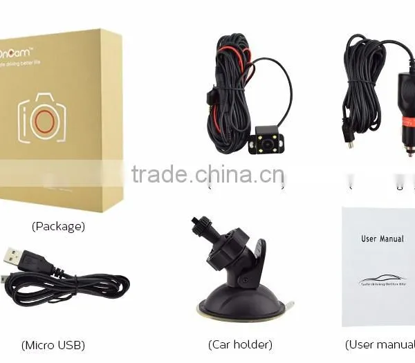 Hot 4.0 Inch Big Screen Car Black Box Dual Camera Dvr Driving Recorder photo-6