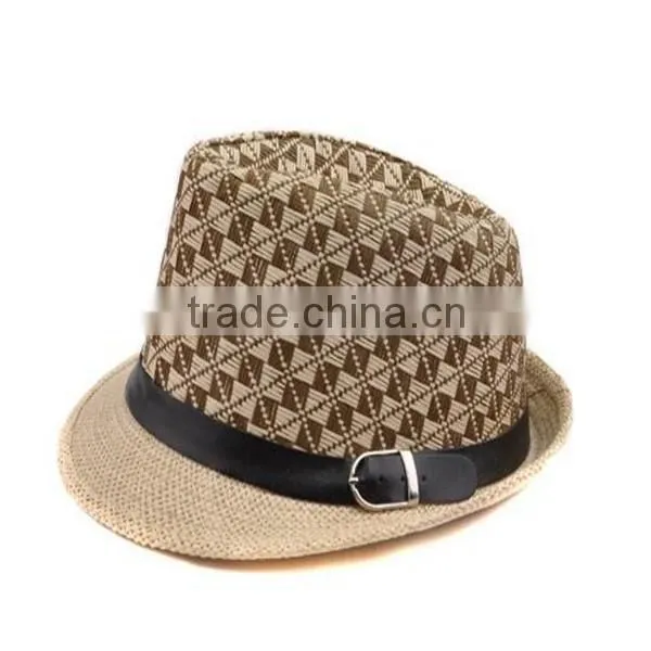 Children's Formal Spring Jazz Summer Sun Fashion Plaid Cowboy Cap photo-3