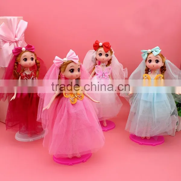Wholesale Online Shop Mobile Phone Chain Cutom Size 18cm 26cm Barbie Wedding Dress Ddung Dolls Pendant Plastic Key Chain photo-5