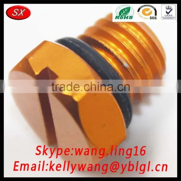 Dongguan Factory OEM Hot Sale New CNC Turning Billet Air Bleeder Screws For GM 2001-2016 Diesel Gold Fuel Filter photo-2