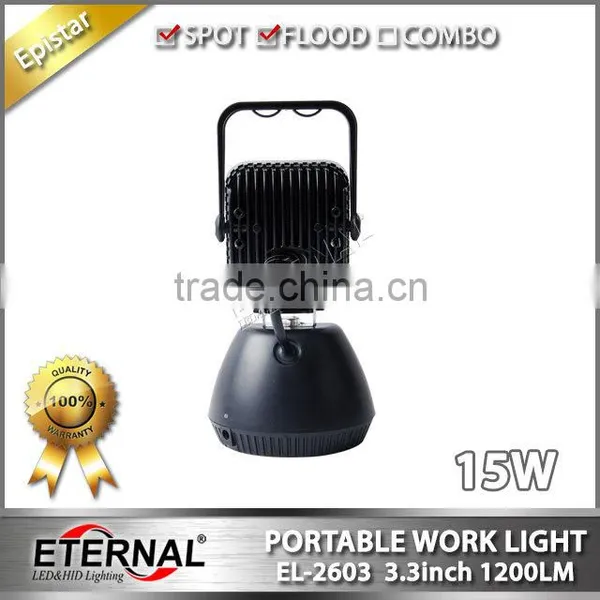 3.3in 15W Multi Functions Portable and Rechargeable Outdoor Emergency Led Work Light Flood Lamp photo-5