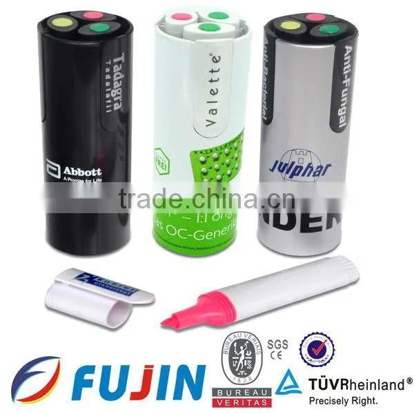 Factory Direct 3 in 1 Highlighter Pen Set for Promotion/pharmaceutical Promotional Item photo-2