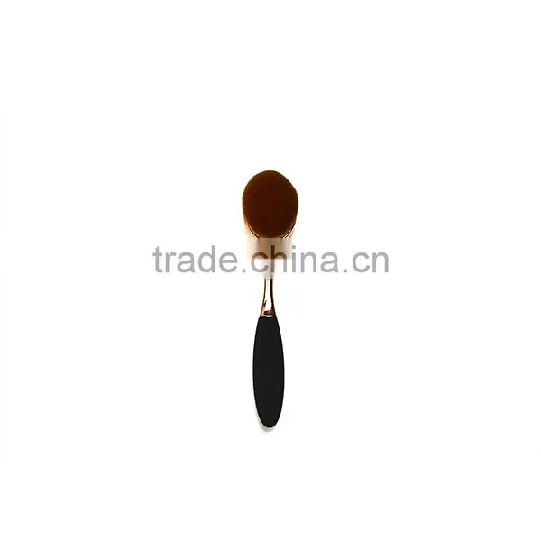 Cosmetic Rose Gold Oval Makeup Brush Set photo-6