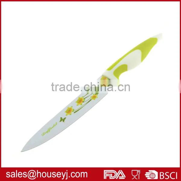Set of 6pcs Knife Set 5pcs Non Stick Color Kitchen Knife+1pc Ceramic Peeler With EVA Box Packing photo-4