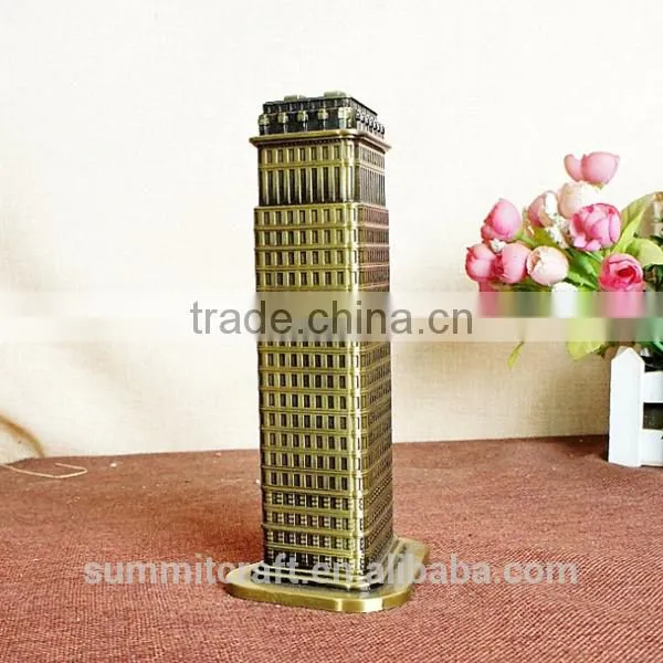 Vintage Bronze Flatiron Building Model Souvenir New York photo-2